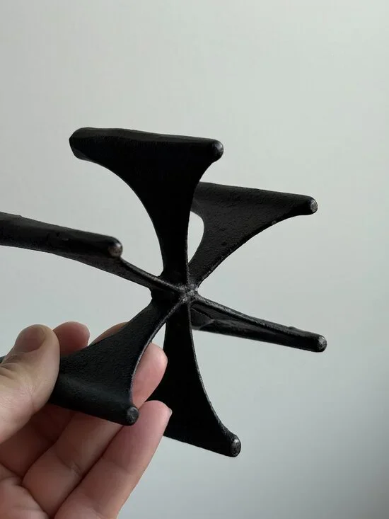 Dansk Designs Denmark Vintage Cast Iron Fiesta Tiny Taper Candle Holder MCM - Picture 10 of 12